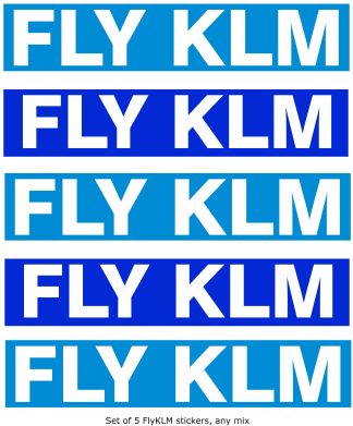 Stickers 'Fly KLM'